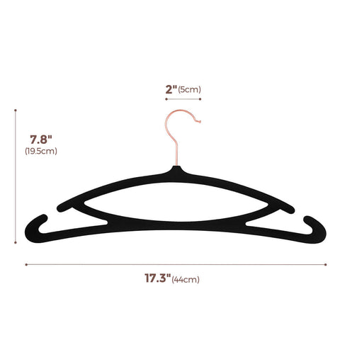 non slip black hangers