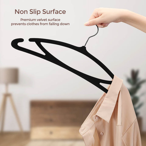 non slip black hangers