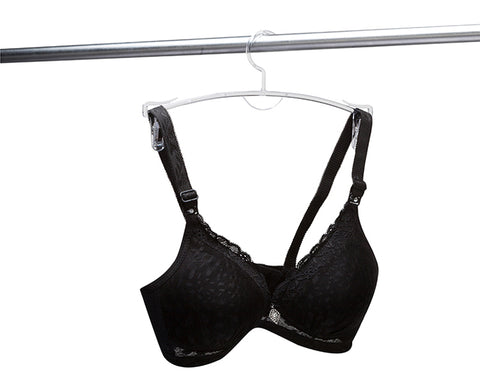 11" Clear Plastic bra Hangers Wholesale For Hanging Underwear
