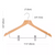 Wholesale Natural Wood Clothing Coat Suit Pant Clothes Wooden Hanger with Clips - Wholesale Natural Wood Clothing Coat Suit Pant Clothes Wooden Hanger with Clips