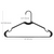 Sinfoo Black Plastic Adult Clothes Hangers - Sinfoo Black Plastic Adult Clothes Hangers