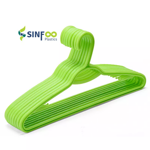 Sinfoo Heavy Duty Clothing Shop Coat Plastic Green Hangers - Sinfoo Heavy Duty Clothing Shop Coat Plastic Green Hangers