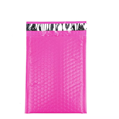 Sinfoo 6x10 inch Custom Pink Poly Bubble Mailer Bag - Sinfoo 6x10 inch Custom Pink Poly Bubble Mailer Bag