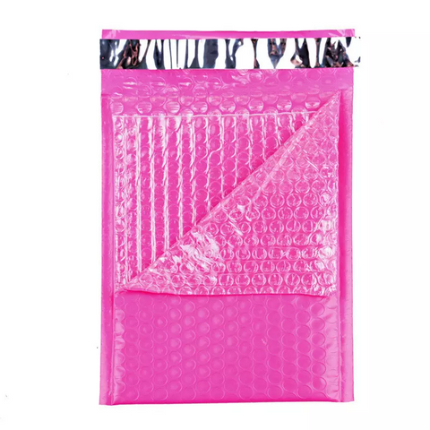 Sinfoo 6x10 inch Custom Pink Poly Bubble Mailer Bag - Sinfoo 6x10 inch Custom Pink Poly Bubble Mailer Bag