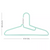 Sinfoo Seamless Plastic Adult Clothing Hanger - Sinfoo Seamless Plastic Adult Clothing Hanger