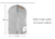 Sinfoo 42"x24" Non-woven Grey Transparent Garment Bags - Sinfoo 42"x24" Non-woven Grey Transparent Garment Bags