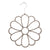 Sinfoo Flower Shape Space Saving Grey Velvet Hanger - Sinfoo Flower Shape Space Saving Grey Velvet Hanger