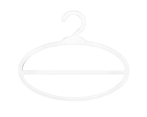  - 6.7" Black Flat Plastic Hijab Scarf Hanger