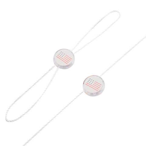  - Custom Clothing Plastic Round Label Hang Tag Seal String