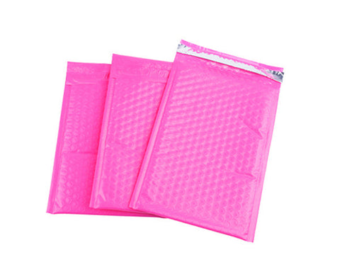  - Sinfoo 7.25X12" Pink Poly Bubble Mailer