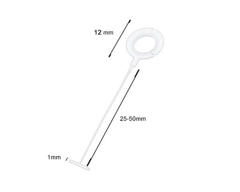  - Sinfoo Plastic Tag Fastener Hook Ring Pin
