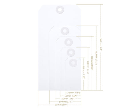  - Sinfoo White Manila Shipping Tags with Wire