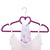  - Sinfoo Traceless Heart Shaped Velvet Clothing Hanger